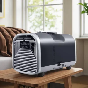AC 5100BTU Mini Mobile Portable Cooling Air Conditioner Electric Cooling for Small Room RV Tent No Drainage