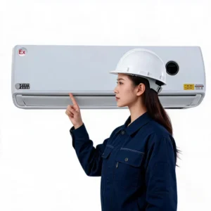 ATEX Certified Digital Remote Control Split Wall Mounted Explosion Proof Air Conditioner Unit for Oil Refineries Chemical Plants