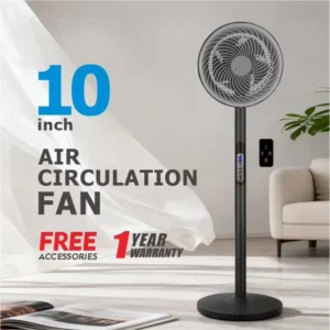 Air Cooling Fan with Remote Control 10 inch Stand Fan Oscillating Floor Stand Air Conditioner Circulation Fan