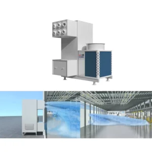 AirTS Floor Standing VRF Large Ductless Air Conditioner with R410A Cooling Heating for Factory Warehouse Workshop Basketball