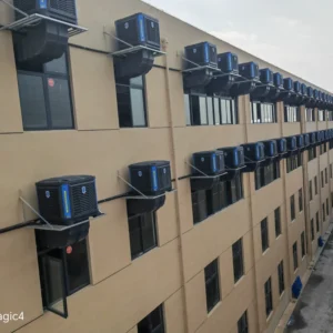 Anti-aging Warehouse Use Wall Mounted Evaporative Air Conditioner with 20000m/h Airflow Low Noise Energy Saving