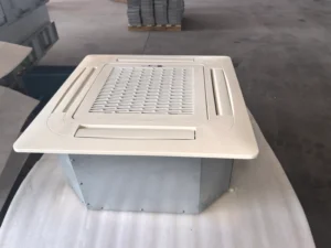 CE Industrial Ceiling Cassette Fan Coil Unit AC Motor High-Efficiency Filter Four Way Chiller Water