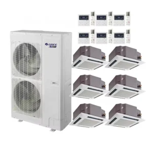 Cassette Type 2.8kw 9kw Indoor One Drive 5 Zone DC Inverter VRF VRV System Central Air Conditioner