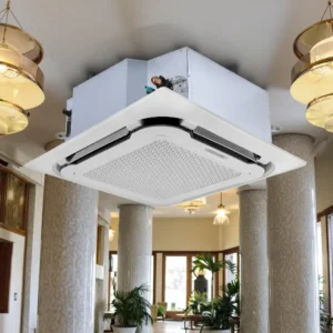 Ceiling Cassette Air Conditioner R410A 4 Way Outlet DC Motor Commercial HVAC For Central Cool Heat