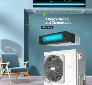 Ceiling Ducted Central Air Conditioner R410A Compressor High Efficiency Eco Friendly Cooling Heating Commercial Household