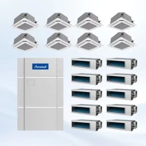 Central AC VRF Industrial Air Conditioning System Multi Zone Cooling Heating Air Conditioner Outdoor Unit Cassette