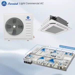 Commercial Cassette Air Conditioner 18K 24K 30K 36K 48K 60K BTU Fixed Speed R410A 220V 380V for Small Offices and Banks