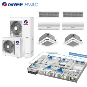 Commercial Cooling Heating VRV VRF Central Air Conditioning HVAC System Ducted Multi Split DC Automatic Outdoor Hotel