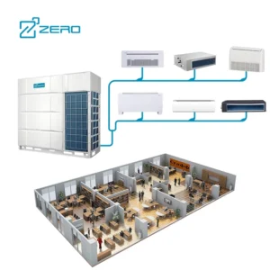 Commercial Indoor Mini VRF AC Units Ducted Central HVAC System Digital Display Mini VRV AC Conditioner Motor Core Components
