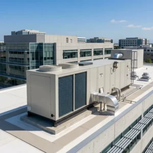Commercial Industrial Rooftop Packaged AC Unit RTU with Air Handling Function for Hotel Hospital Customized Size