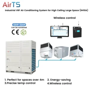 Commercial Multi Zone Cabinet Air Conditioner VRF Technology 33kW Cooling Capacity Mitsubishi Compressor R410A Refrigerant Low
