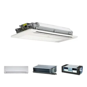 Commercial R410a 1 Way Cassette Ceiling Central Air Conditioning System for School Hotel Hospital Shop Fan Coil Unit