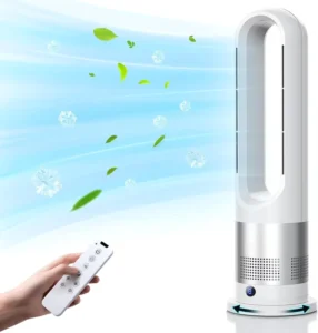 Cool Bladeless Tower Fan With CE ROHS SAA KC Certificate
