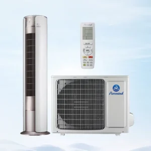 Cylindrical Cabinet Floor Standing Air Conditioner 24000Btu Inverter Heat Pump R410A Low Noise 220V Multi Hotel
