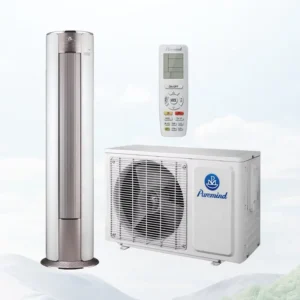 Cylindrical Floor Standing Air Conditioner 3 5HP Heating Cooling Dehumidifying Variable Frequency Energy Saving