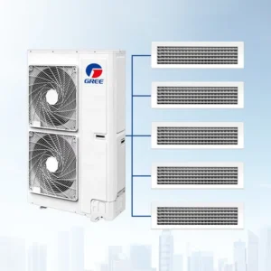 DC Inverter Eco Friendly High Efficiency Central HVAC System Ultra Slim Ducted Mini VRF Multi Zone Split Air Conditioning