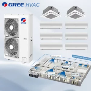 DC Inverter VRF AC Unit for Home Office Hotel Use 27297 Btu Central Air Conditioning System Energy Saving Cooling Heating