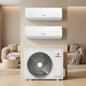 DC Motor Duct Split Inverter Aircon for Hotels Energy Saving Low Noise Even Air Flow Elegant Design