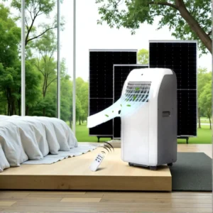 DC48V 9000Btu Portable Solar Air Conditioner Direct Drive by Solar Panel with Remote Control