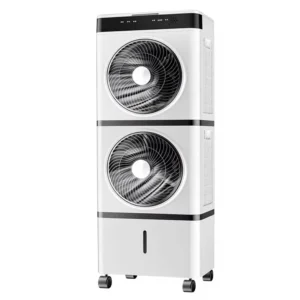 Double Layer Air Conditioner Fan Remote Controlled Mobile Silent Small Household Commercial Use 3 Speed Sleep