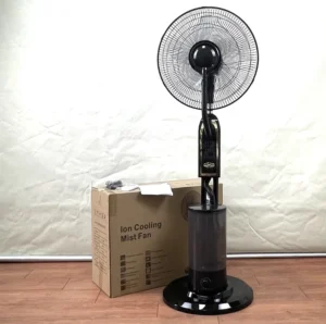 Dual Purpose 16 Inch Spray Vertical Floor Fan Air Conditioning Fan Spray Fan Can Humidify Add Water and Ice to Purify the Air