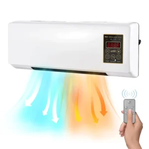 Dual Purpose Wall Mounted Electric Heater Overheat Protection Plastic Construction Wire for Cold Warm Air Blower Hot Bathroom