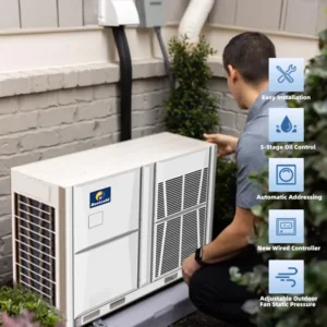Ducted VRF Air Conditioner System Inverter Central AC Unit 144000 BTU for Manufacturing Plant and Outdoor Use