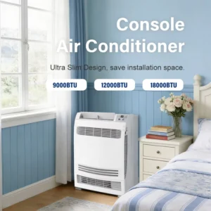 EU Standard 9000BTU 0.75 Ton 1 HP R32 WiFi Smart Control Light Commercial Console Air Conditioner