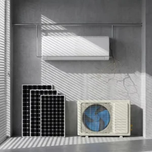 Eco Friendly Split Solar Air Conditioner AC DC Hybrid Inverter Motor Engine R 410A Pump Supply Wi Fi Energy Saving Low Noise