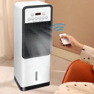 Electric Heater 1800W Portable Air Conditioner Dual Use with Remote Control for Elegant Homes