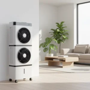 Electric Plastic Bladeless Energy Saving Small Sized Portable Water Cooled Air Conditioner Fan Remote Control Class