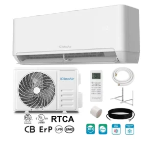 European Style R32 18000 Btu 220 240V 50Hz Quick Connector Cooling Heating DC Inverter Wall Mounted Split Air Conditioner