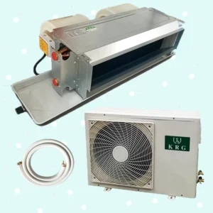 Factory OEM Ducted 2hp 1.5TON Fan Coil Unit Air Conditioner Concealed Duct Unit Cooling Only R410a AC for Home commercial Use
