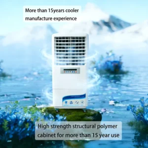 Factory Price 5000CMH Eco Friendly Design Big Airflow Floor Stand Air Cooler Fan Air Conditioner With Low Noise