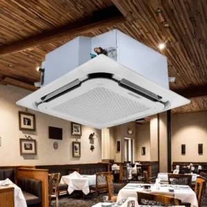 Factory Sale Price DC Inverter Commercial Air Conditioner 18000 ~ 60000 BTU Ceiling Cassette Automatic 4 Ways Pump Engine
