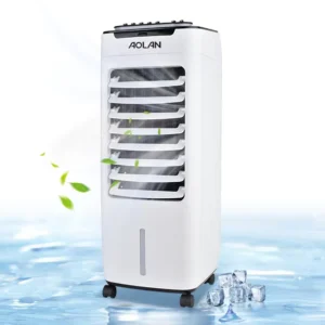 Fast Cooling Bottom Home Air Conditioner Fan With Wheels