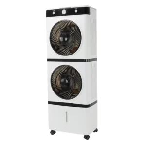 Floor Stand Evaporative Air Conditioner Cooler Double Layer Mobile Explosion Proof White Modern