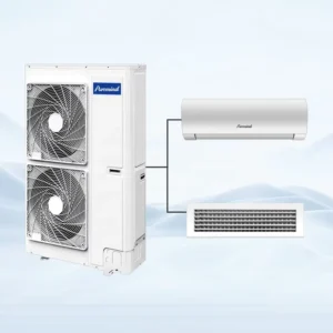 For DC Inverter Household Central Air Conditioning 10 12.5KW Coil Unit Floor Standing Multi Split System R410a High Efficiency