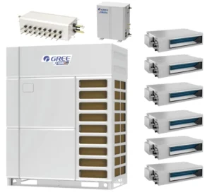 For R410A Commercial Central Air Conditioning System Multi Zone VRF Heat Recovery DC Compressor