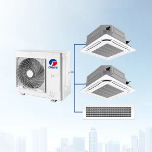 For R410a DC Compressor Multi Split Air Conditioner Ceiling Cassette Coil Unit VRF Household Central Air Conditioning System