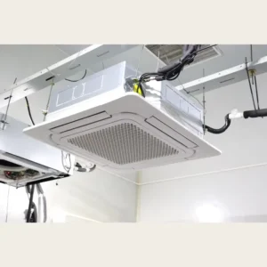 Four Way Cassette Split Air Conditioner FCU 220V AC Ceiling Fan Coil Unit for Hotels Restaurants HVAC System Cooling Pump