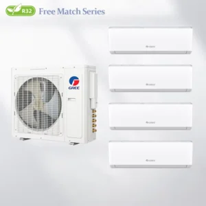 Gree Free Match Multi Split Air Conditioner 18000 42000BTU Inverter R32 Light Commercial HVAC System for Office Mall