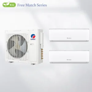 Gree Free Match Multi Split Air Conditioner DC 18000BTU Inverter Cooling Heating Light Commercial HVAC Project for Gym Center