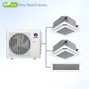 Gree Multi Split AC Air Conditioner 24000-42000 Btu Cassette/Duct/Wall Mounted Fan Coil Unit Commercial Central Air Conditioning
