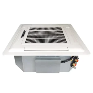 HJ-01 Ceiled Four-Outlet Cassette Fan Coil Air Conditioner with Motor Mute Cooling Heating Unit with CE Certification