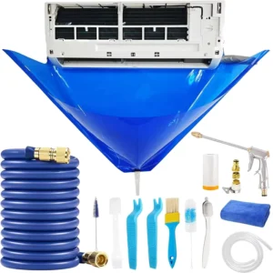 HVAC 1-1.5HP Split Coil AC Cleaning Kit Manual Home Use 2.0mm Thick Waterproof Cloth Bag Drainage Air Conditioning Cleaning