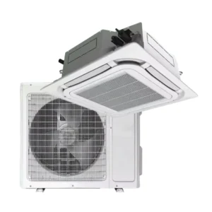 High Efficiency 3HP 5HP Cassette Type Central Air Conditioner Remote Control Cooling Heating Showroom Hospital Home