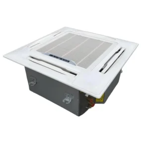 High Efficiency 4 Way Cassette Fan Coil Unit 2 Pipe Ceiling Concealed FCU for Office Building HVAC System for Hotel