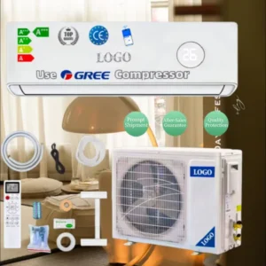 High Efficiency 9000 12000 18000 24000 BTU Split Air Conditioner 220V 50Hz Smart Wi Fi Inverter T1 T3 Compressor