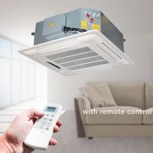 High-Efficiency Indoor Ceiling Water Fan Coil Unit Cassette Coil Air Conditioner DC Motors Corrosion-Resistant Duct 220V